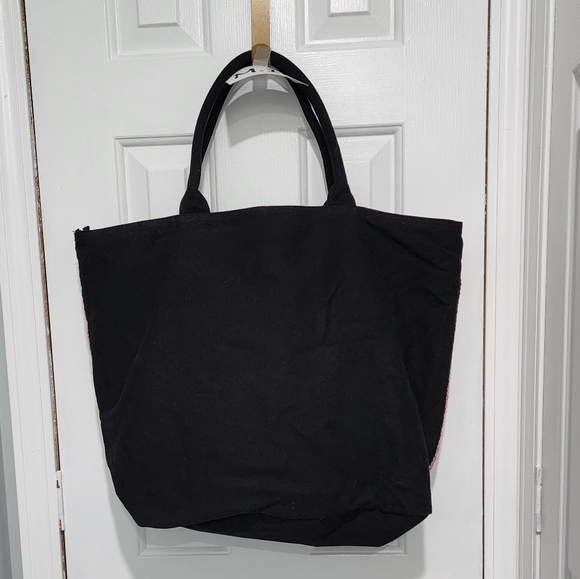 M.016- Victoria's Secret sequin striped tote bag. - Picture 2 of 8